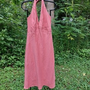 100% Linen Halter Dress by Tommy Hilfiger